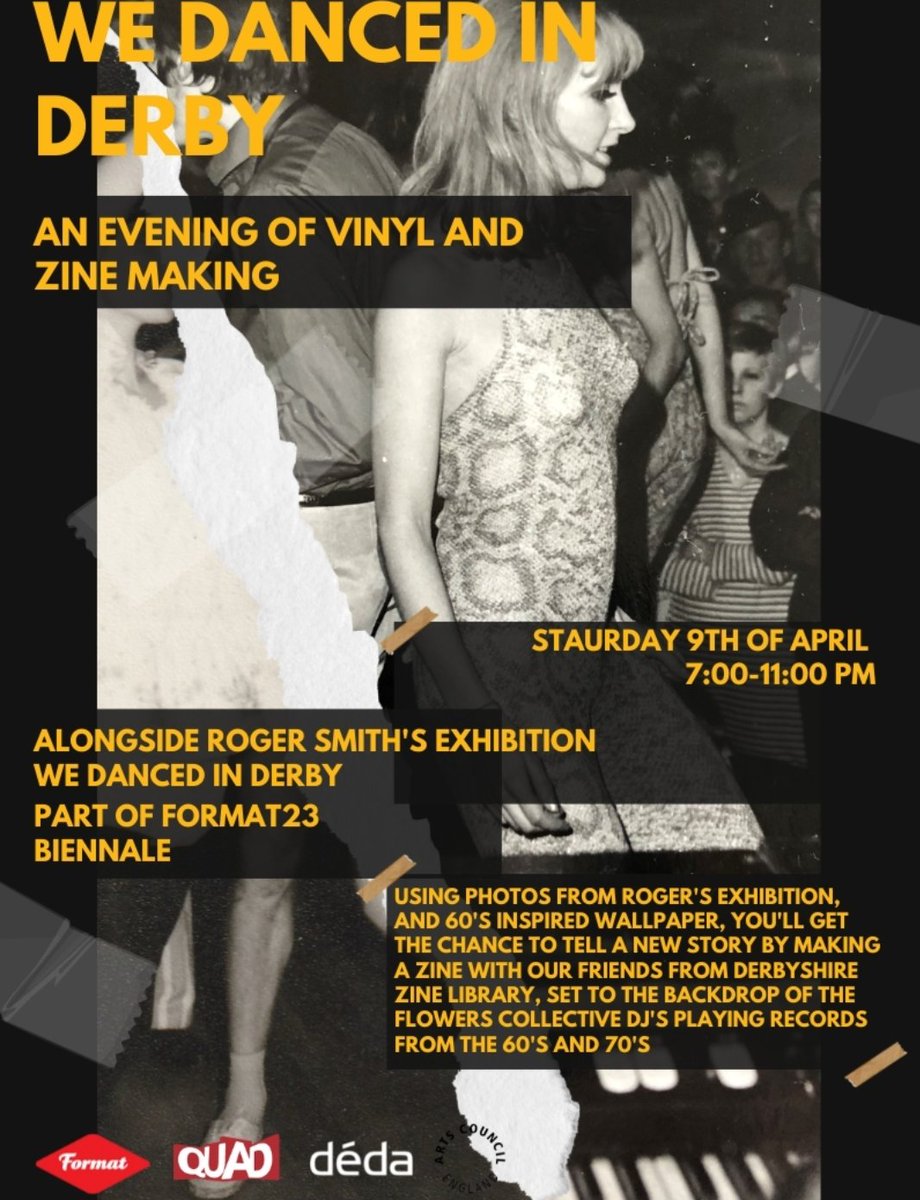 formatfestival's tweet photo. We Danced In Derby: An Evening Of Vinyl And Zine Making
📍Déda
📅 Saturday 8 April 2023, 19:00 - 23:00 BST
Please book your tickets through our website or via the link in bio. This is a Pay What You Can event.
@dedaderby
#FORMAT23 #FORMATFestival https://t.co/Oi9uei1U3M