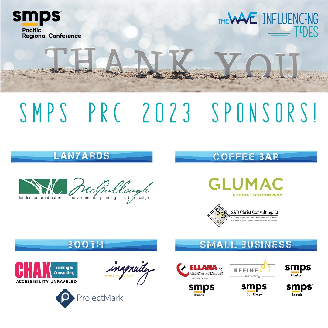 SMPSTheWave's tweet image. As we think back to #SMPSPRC2023 in San Diego, we are so grateful for all our sponsors who helped make such an incredible conference possible! We couldn't do it without all of you - THANK YOU! #SMPSTheWave