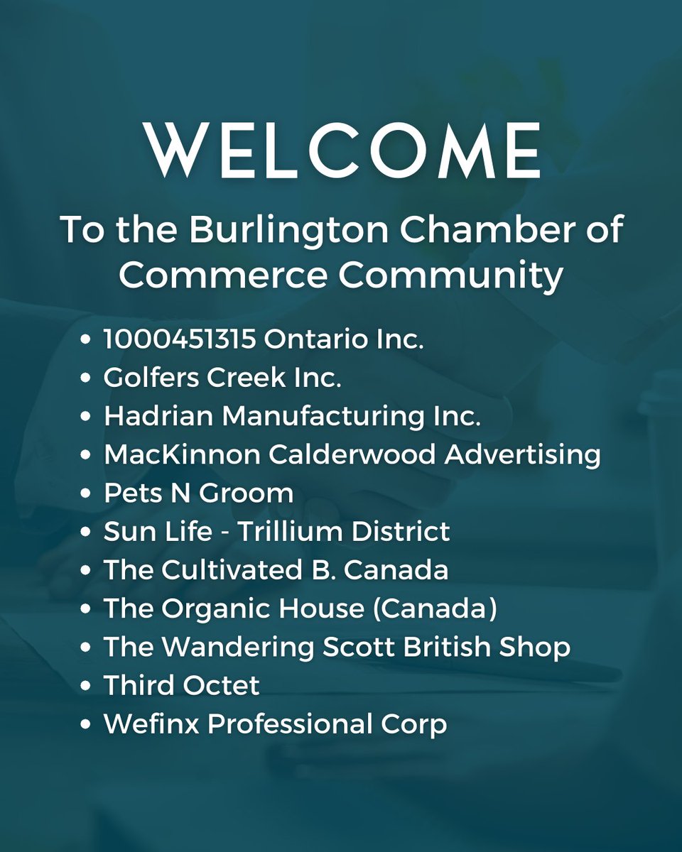 burlingtoncofc's tweet photo. Say hello to the new members who joined the Burlington Chamber of Commerce in March. 👋

#BurlingtonCofC #BurlONBiz #LocalBusiness #SupportLocalBiz #ItsAllHere #StrongerTogether https://t.co/fkoju9iXwo