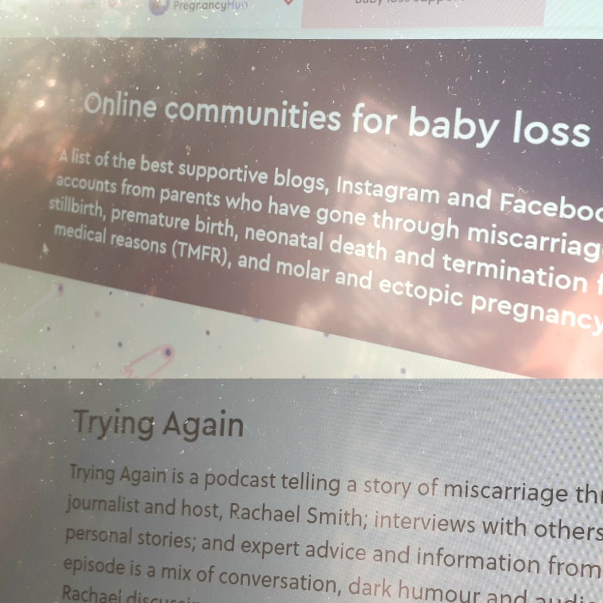 ...<a href="/tommys/">Tommy's</a> have added us to a page full of support groups and online communities... 💜 you/we are not alone with this #miscarriage #babyloss #miscarriagesupport tommys.org/baby-loss-supp…