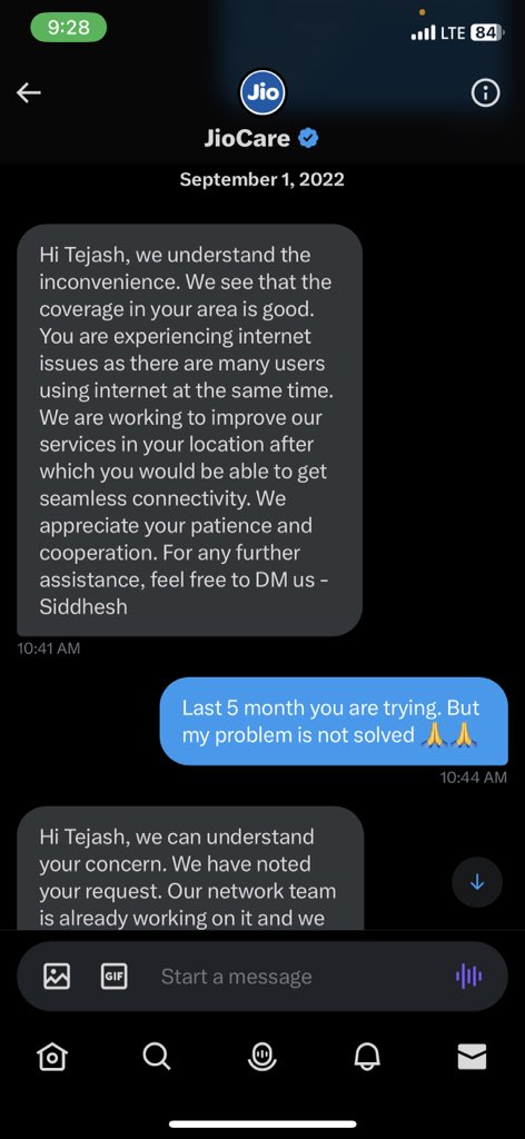 tejashpatel22's tweet photo. @JioCare 7 month ago. 😆😆😆 https://t.co/HTBcQhAf6P