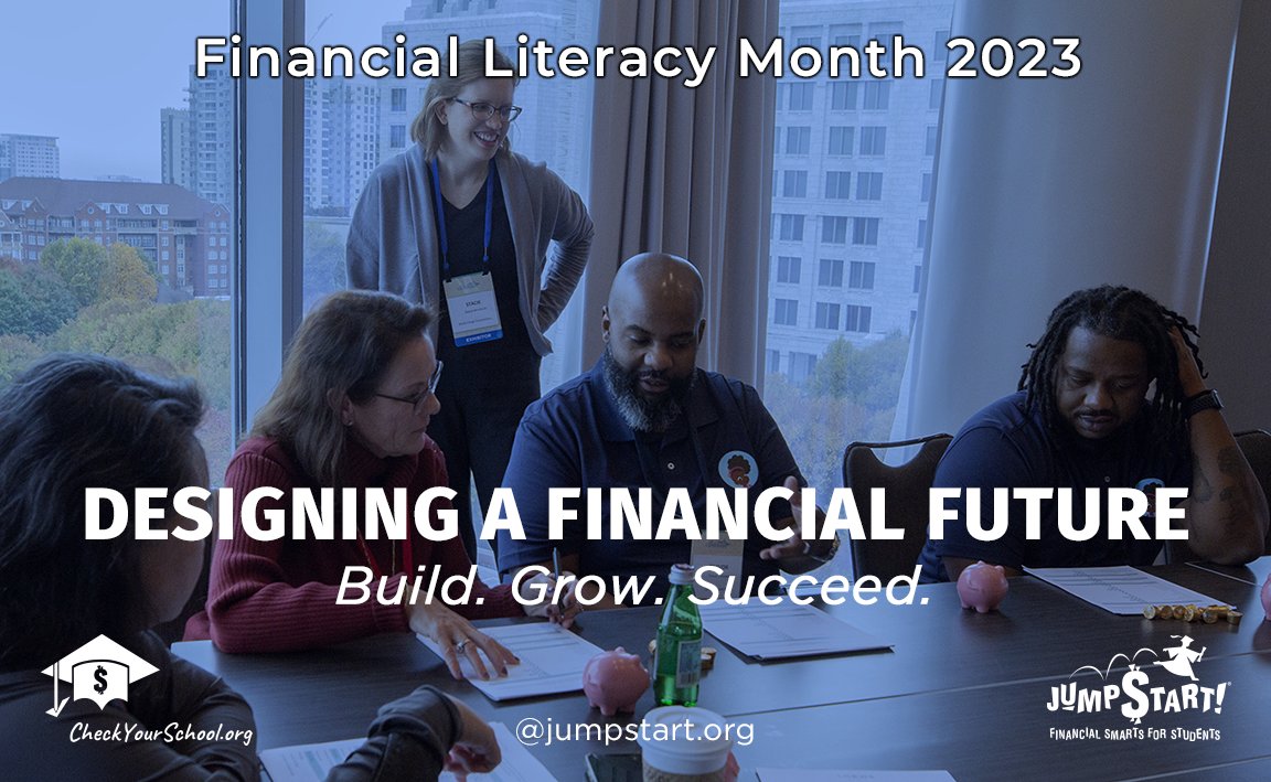 CA_JumpStart's tweet photo. Join @NatlJumpstart Partners and State Coalitions in celebrating #FinancialLiteracyMonth, as we build the tools and grow the reach of effective financial education to help ALL kids succeed. #CheckYourSchool #finlit #financialliteracy https://t.co/95yGZ92tqq https://t.co/rZE1y1tOoQ
