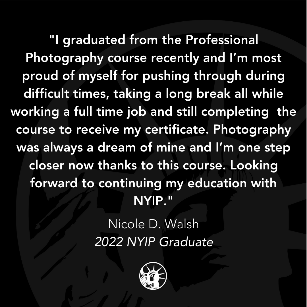 nyip's tweet photo. We are always honored to play a role in the lives of our students and their successes. Congratulations, Nicole!🎓📷 #NYIP #2022Grad
Ready to get started capturing your success? Visit us online to learn more! https://t.co/PDTZtYwSXF https://t.co/PXrWPwvdqN
