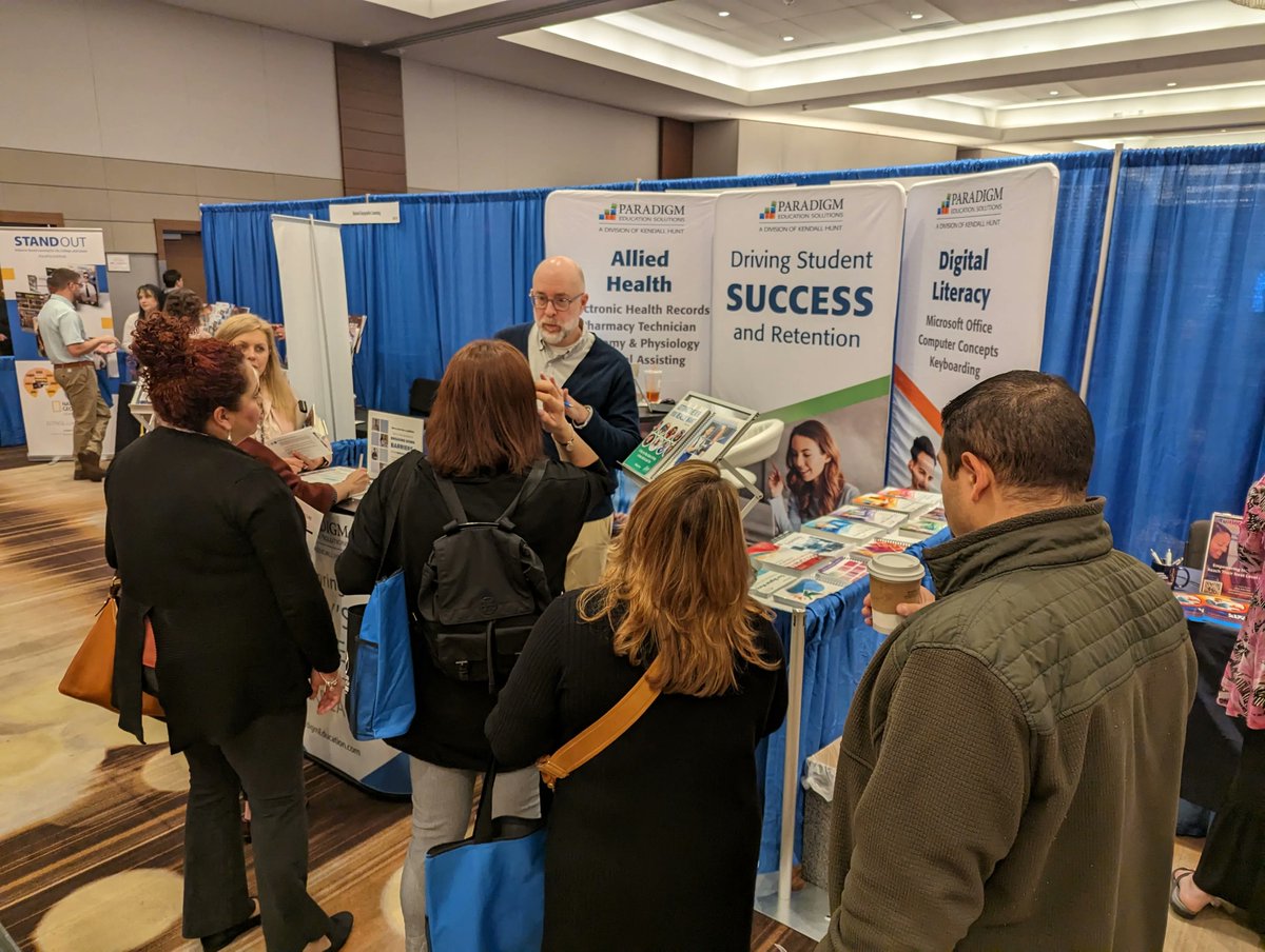 Paradigm_ED's tweet photo. Stop by and see us at Booth 808 at #COABE23! Check out our session tomorrow morning on the #COABEApp.  #AdultEdu #TodaysLearners #EducateAndElevate https://t.co/c4ZSvF4KE9
