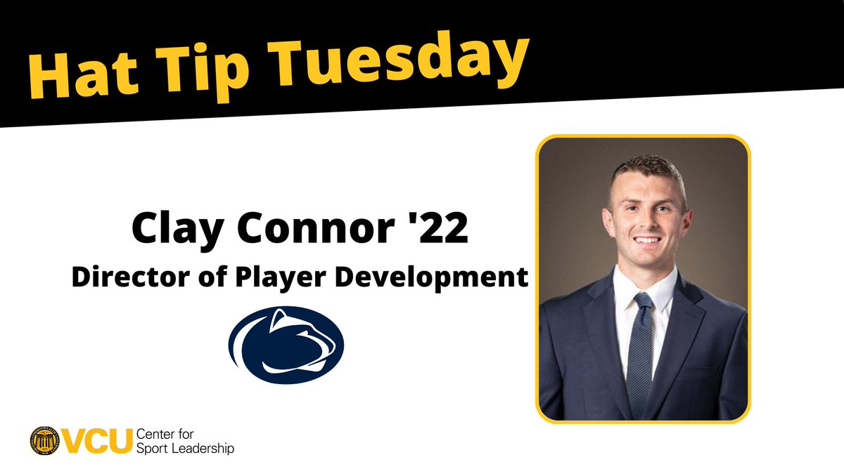 CSLatVCU's tweet photo. Huge Hat Tip &amp; Thank You to @CoachRhoades for his constant support of our program, especially mentoring dozens of graduate assistants during his 11 years at VCU.  We are thrilled 2 recent CSL alums will be joining him at Penn State:  Clay Connor &amp; Jake Szczecina.
#CSLnetwork https://t.co/4hDgn44LDR