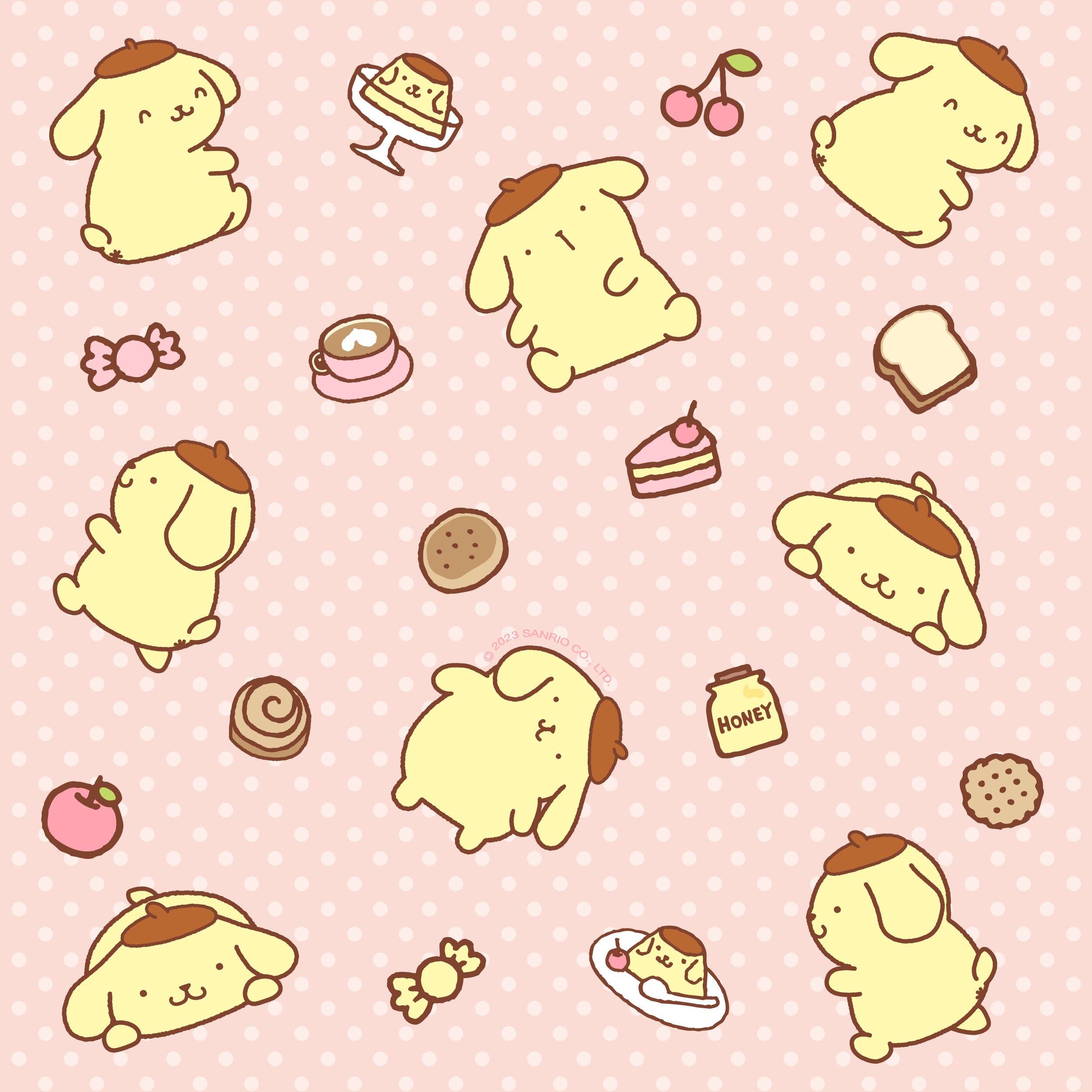 Sanrio on X: Take #Pompompurin on the go with new backgrounds for