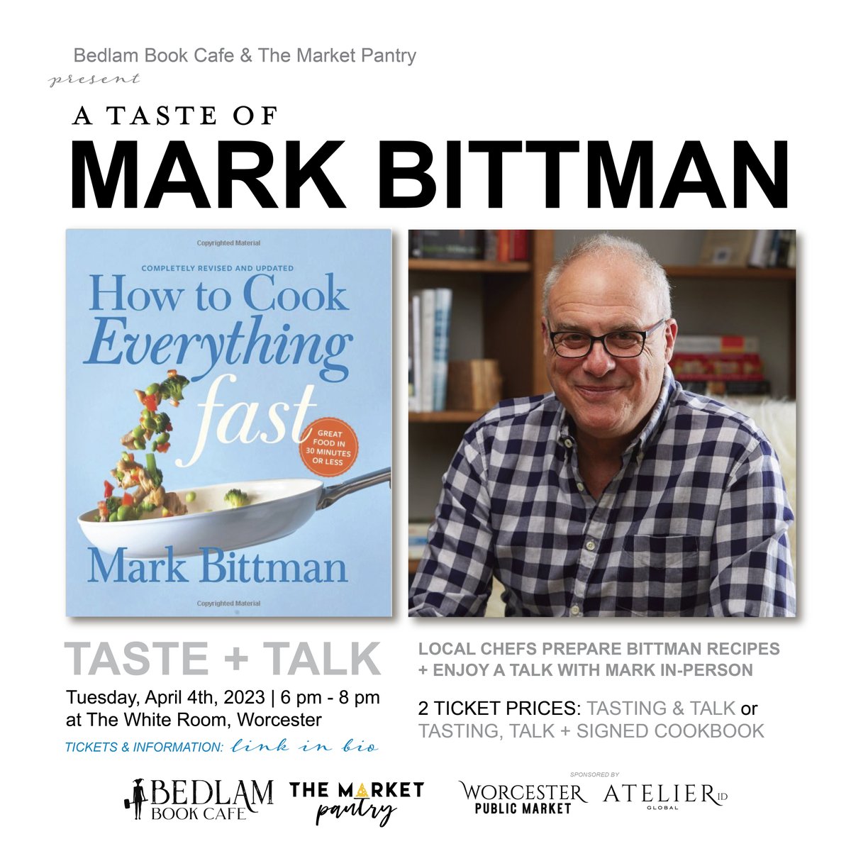 Looking forward to hearing Mark Bittman tonight and tasting from deadhorse hill and Pasta Mani. #worcester #worcestereats #cultureofworcester #foodculture #atelieridglobal