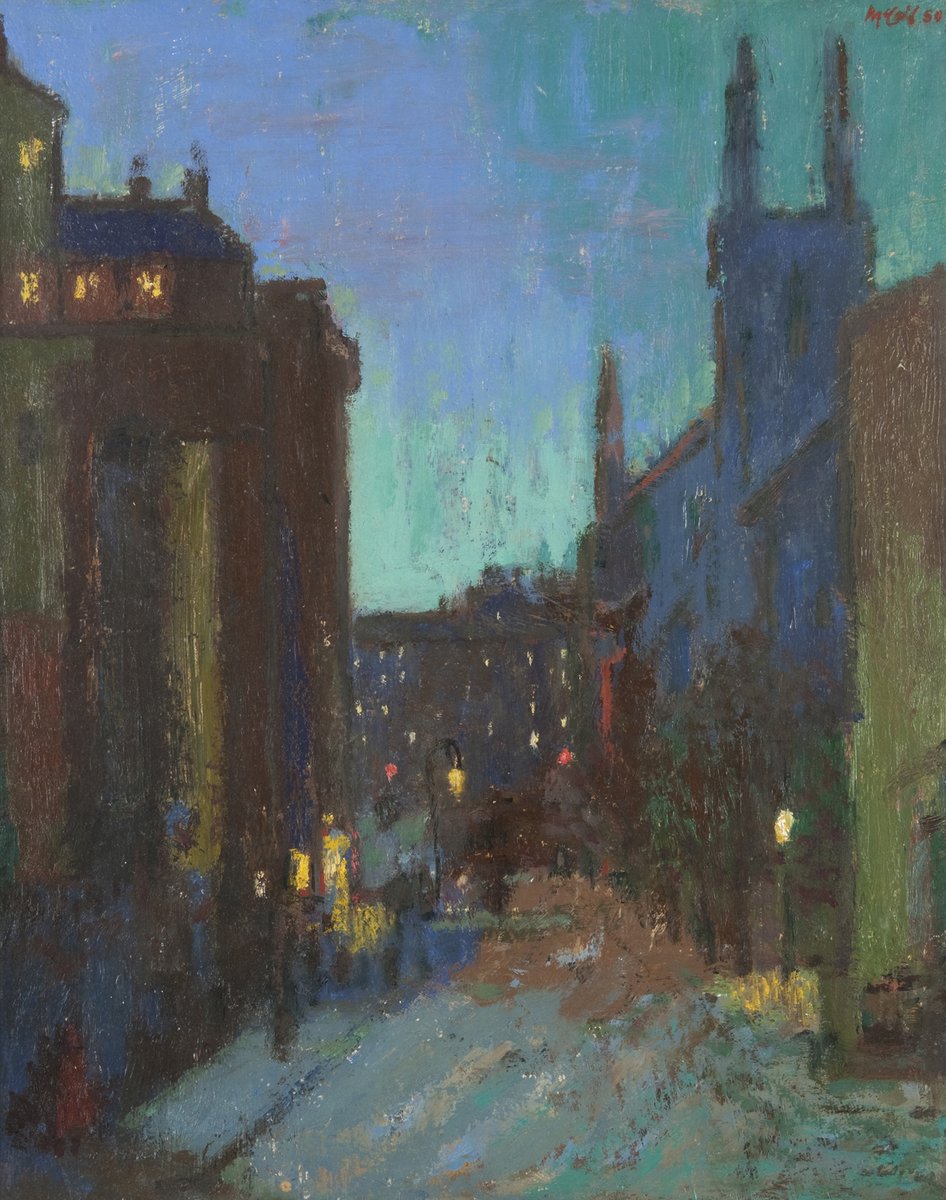 hunterian's tweet photo. ‘City by Night', 1950, by Scottish artist Charles James McCall. #HAGReframed
#HAGHighlight #Hunterian #Rehang #Reframed
🖼️© the artist's estate / Bridgeman Images. https://t.co/LUixGURC1z
