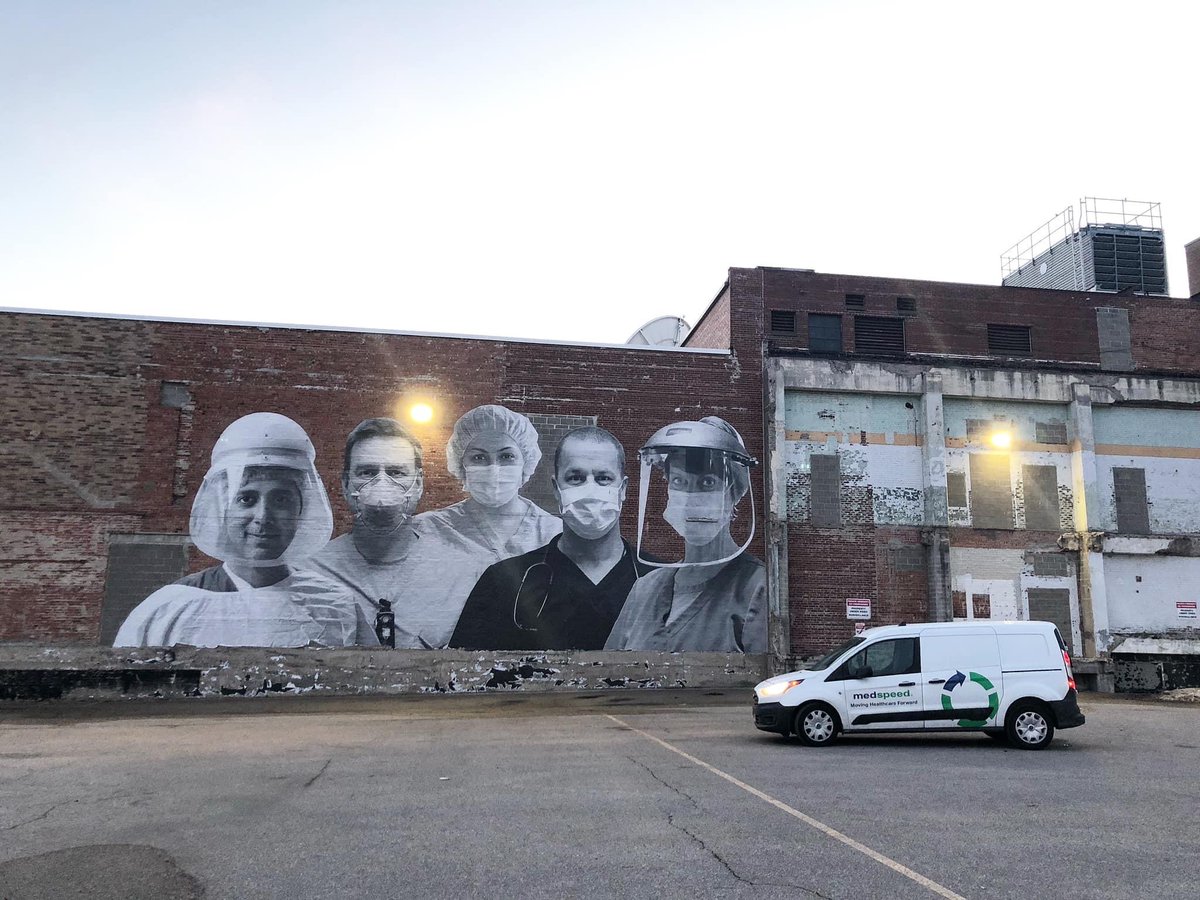 MedSpeed's tweet photo. One of our MedSpeeders captured these incredible shots of a mural while on the road. Thanks for sharing! #MedSpeeders #healthcare https://t.co/0EntZM7Tci
