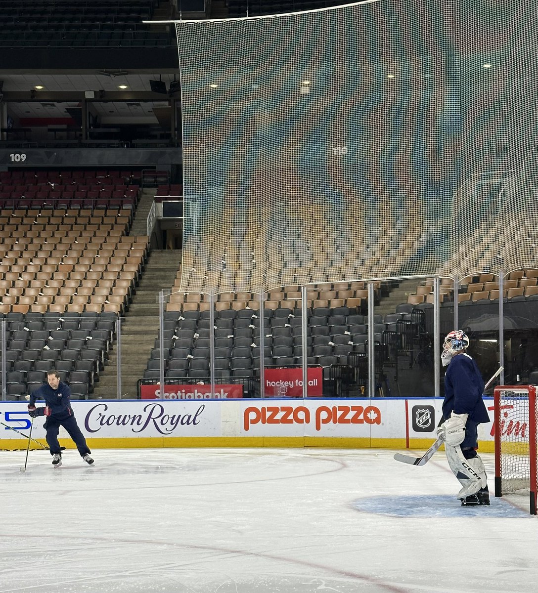 Brad Larsen confirms Jet Greaves makes his NHL debut tonight as he gets the start in Toronto. Greaves, 22, hails from Cambridge, Ontario, just west of Toronto. Really cool story for a really good dude. #CBJ