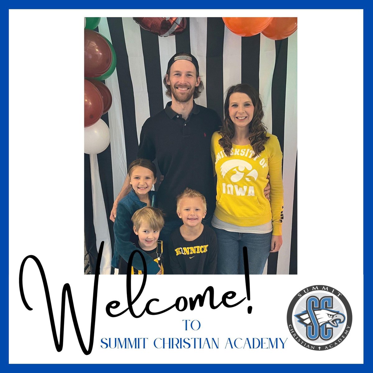 summitacademye1's tweet photo. We would like to welcome another member of the Knox family to the SCA community for the 23-24 school year! Boaz will be in our PreSchool class and join older siblings (and mom Alyssa who is one of our school counselor here!) at SCA. #TheSCADifference #CatchTheSCASpirit #SCAEagle https://t.co/xaeW1GvwOm