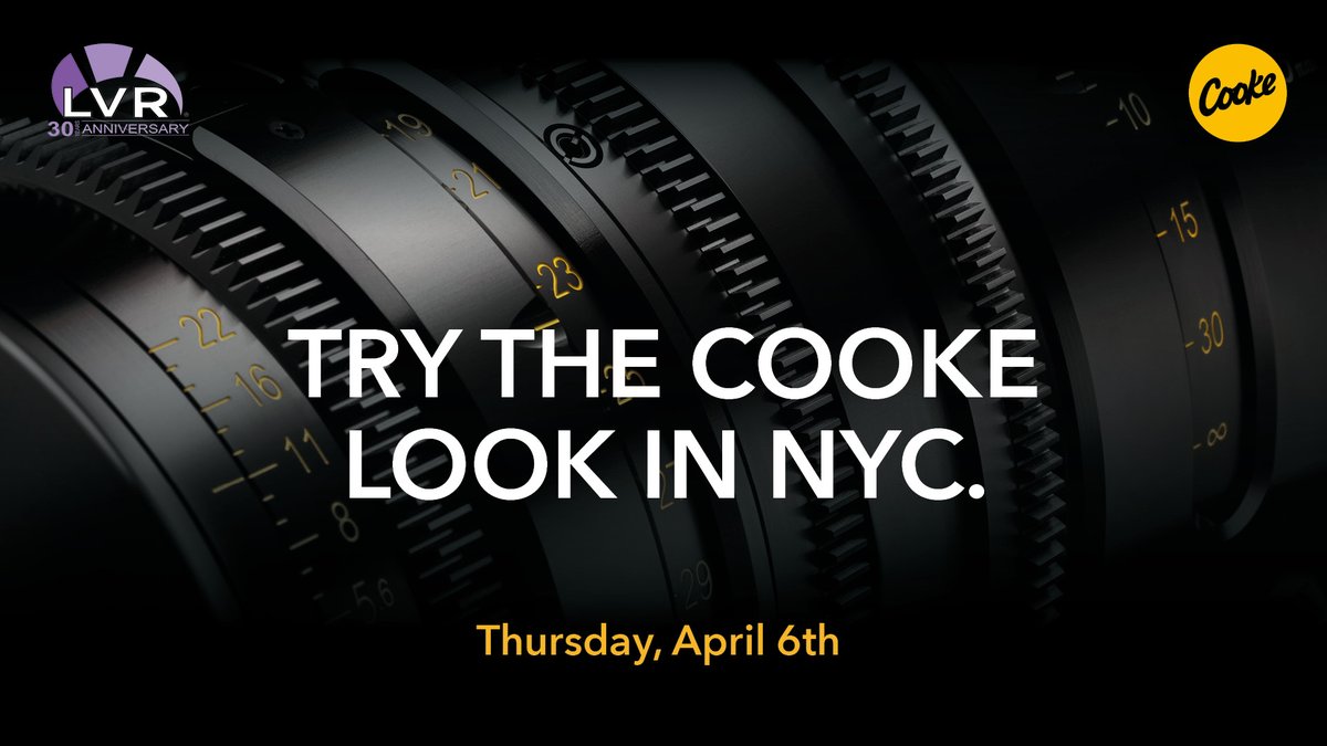 Visit Liman Video Rental Open House to experience the new Cooke Varotal/i FF zooms alongside the state-of-the-art S8/i FF spherical primes, as well as Anamorphic/i FF Special Flair primes. Thursday, April 6th, 4- 7pm To register, please go to: bit.ly/40KbdaK #Cooke