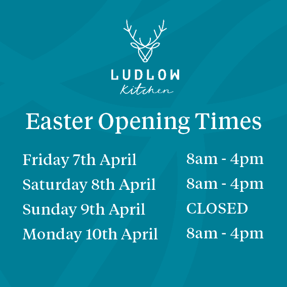 ludlowkitchen's tweet photo. We are open all weekend except for Easter Sunday, when our team will have a well-earned day off - See you soon!🌼 https://t.co/NZs07pBMVh