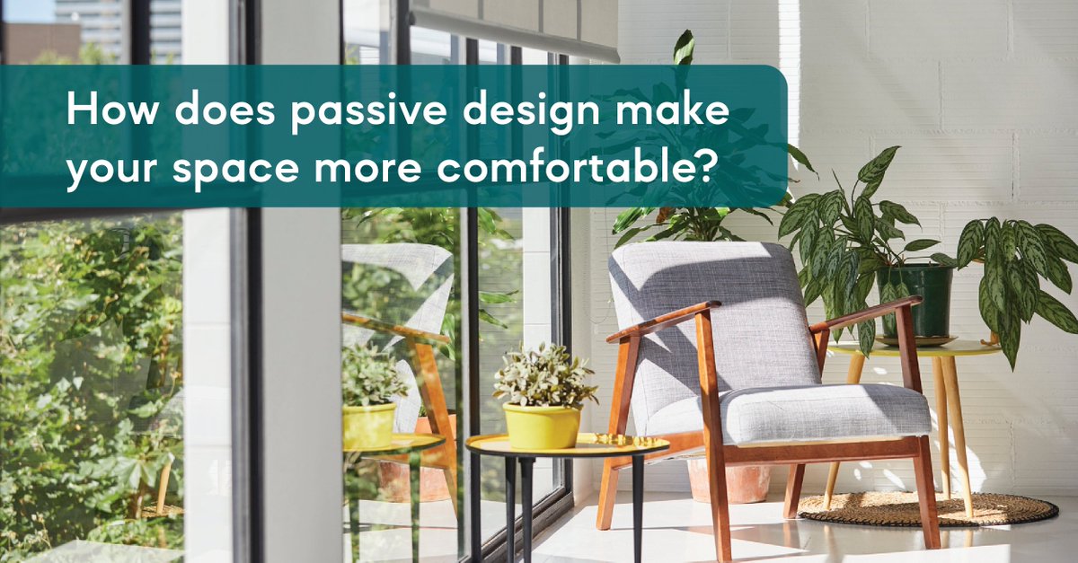 WELLcertified's tweet photo. Passive design naturally enhances and helps people benefit from the surrounding environment, with elements such as windows located to provide strong natural light in shared spaces. How does passive design make your space more comfortable? https://t.co/apKnu9tSeA