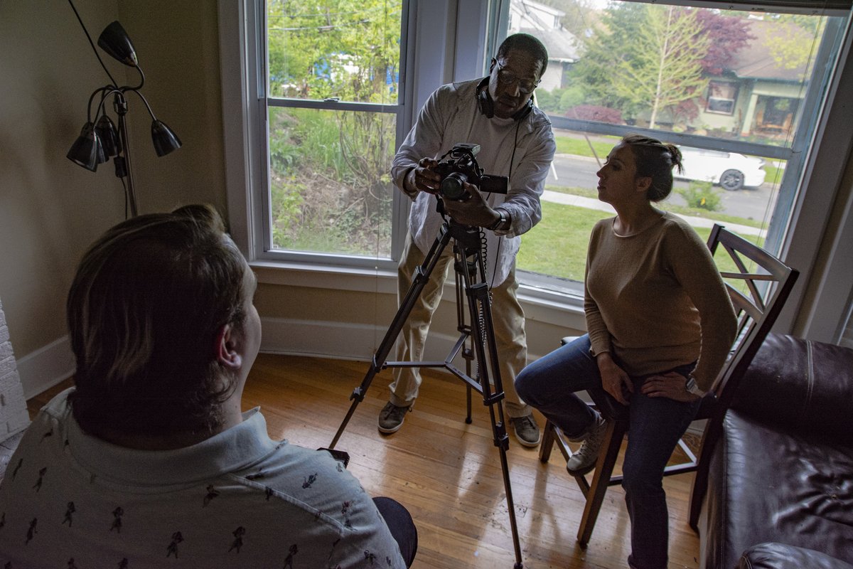 NPPA's tweet photo. Up your game with motion storytelling at @NPPA's @NPPAImmersion 5-day, hands-on training video storytelling workshop. May 16-20.

(Photo by Boris Shirman: @zellpic films a video portrait of Trevor Miller at the 2019 Syracuse workshop.) 

https://t.co/rFaLTitV6S https://t.co/NCmzyjNqVe