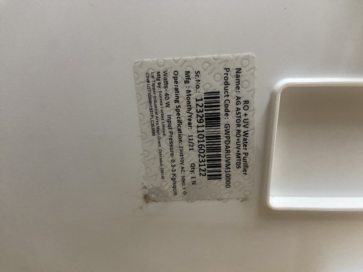 Ankita17a's tweet photo. We asked for the replacement of the second hand product named #Eureka Forbes Aquaguard ordered from #Flipkart and after several follow ups with lot of headache and in months time #Flipkart agreed to replace it and finally received the same product with more interesting facts lyk. https://t.co/R5wMBXxPXj