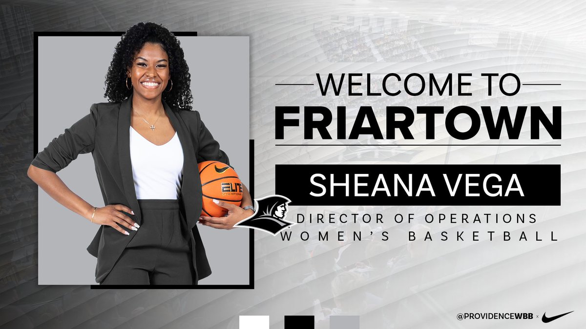 ProvidenceWBB's tweet photo. The staff is coming together piece by piece!
Welcome to the Friar family, @sheanavega 

Official release: https://t.co/wQn82zCxuC https://t.co/0SghMxNdeE