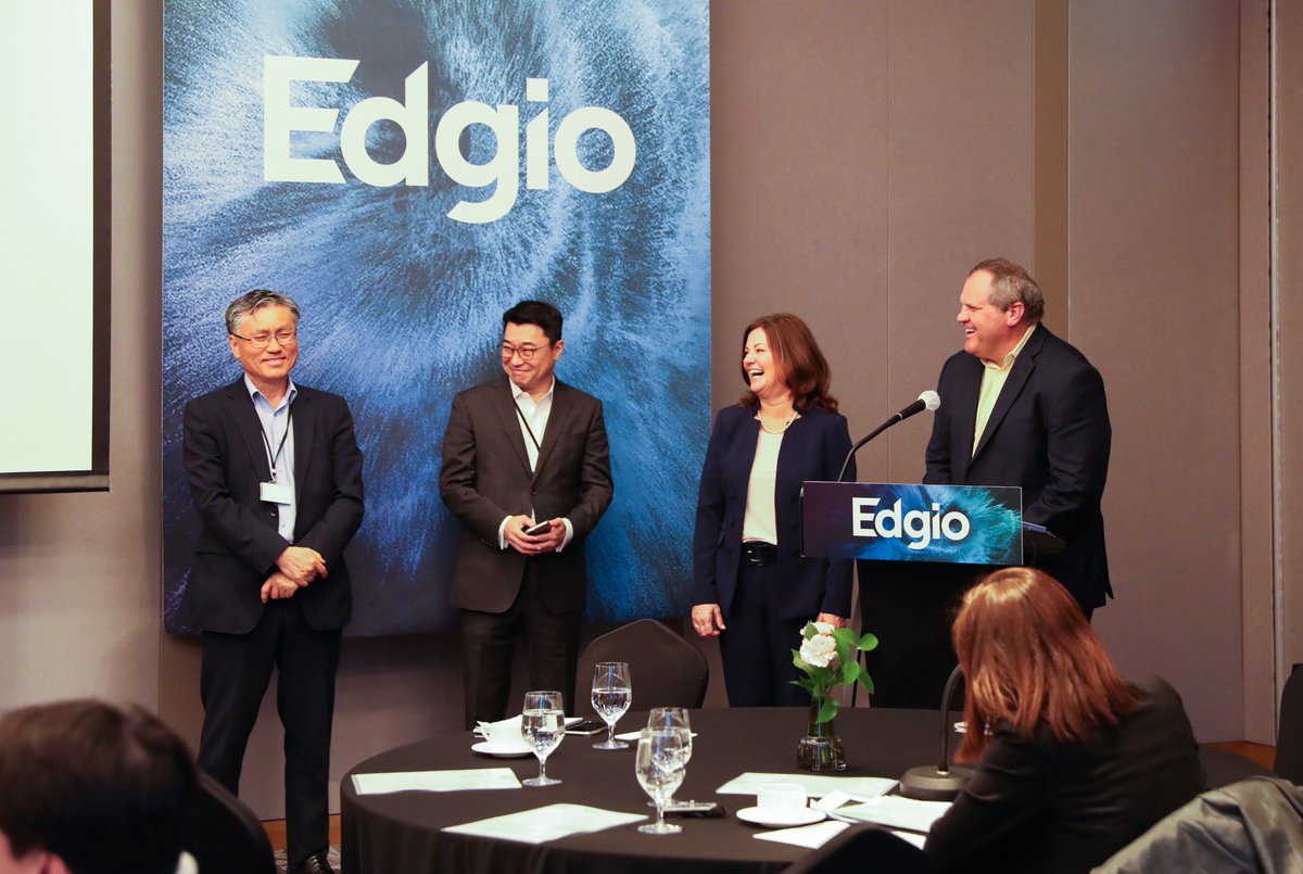 edgioinc's tweet photo. Edgio's CEO, Bob Lyons, and Chief Marketing &amp; Strategy Officer, Nancy Maluso, attended a media conference in South Korea to discuss Edgio's global growth plan and current strategies in the Korean market.

#Edgio #Applications #CDN #Delivery #Media #PressTour https://t.co/THnMF6JBwu