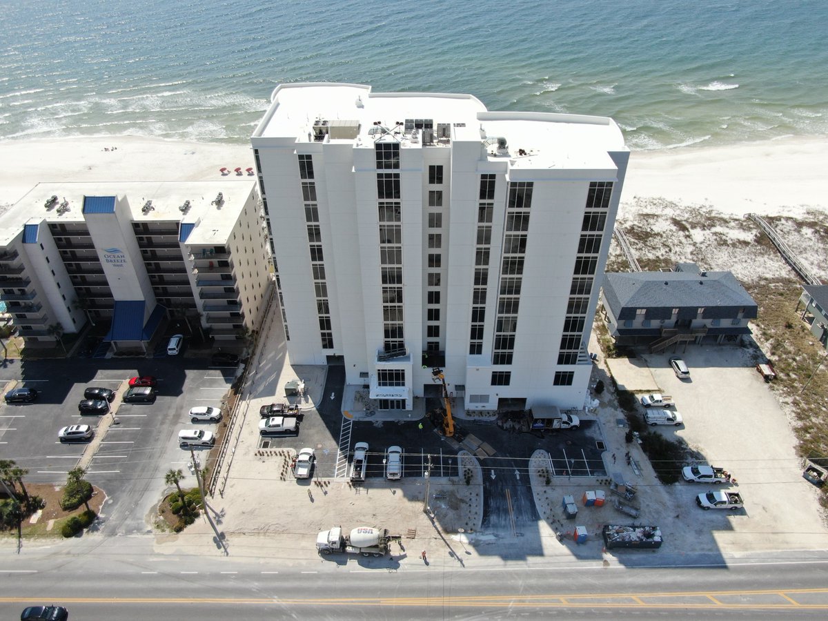 Our team is working on finishing touches for the Portico at Perdido, just in time for the warmer weather! We have enjoyed working on this beachfront project and the Gulf views. 

#BLHI #BuildAnythingAnywhere #OfficeViews