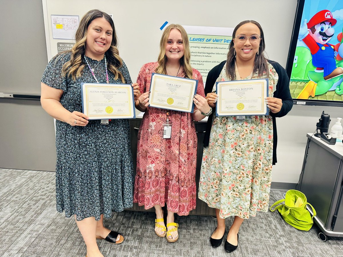 Tara Cruz, M. Ed. (@taracruz_ege) on Twitter photo Your newest Innovation by Design Action Team Graduates! We had such a great learning experience and loved representing <a href="/HumbleISD_CE/">Centennial Elementary</a> ♥️📚 <a href="/HumbleISD_AL/">Humble ISD Authentic Learning</a> Your newest Innovation by Design Action Team Graduates! We had such a great learning experience and loved representing <a href="/HumbleISD_CE/">Centennial Elementary</a> ♥️📚 <a href="/HumbleISD_AL/">Humble ISD Authentic Learning</a>