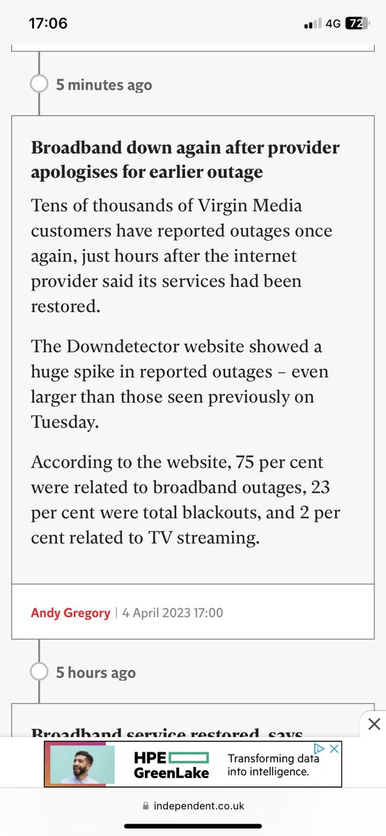 chez_2015's tweet photo. @virginmedia this is ridiculous there’s no communication from yourselves about the outage, can’t even get on your website to see status/check equipment. Yet we pay £70ish a month for wifi that I can’t actually remember the last time it was reliable 
😡😡😡 https://t.co/WCpKgZUZxA