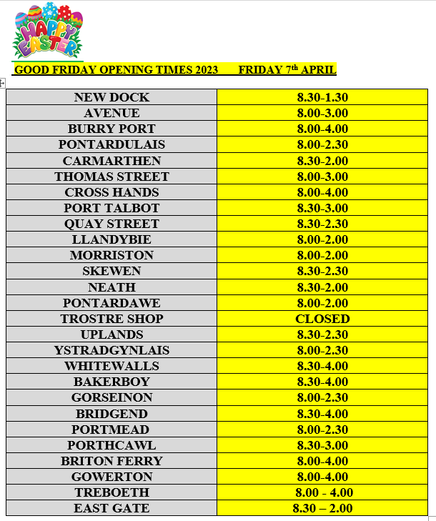 Don't forget to check your local Jenkins' opening hours this Good Friday!! ⏰
#Easter #JenkinsBakery #OpeningHours
