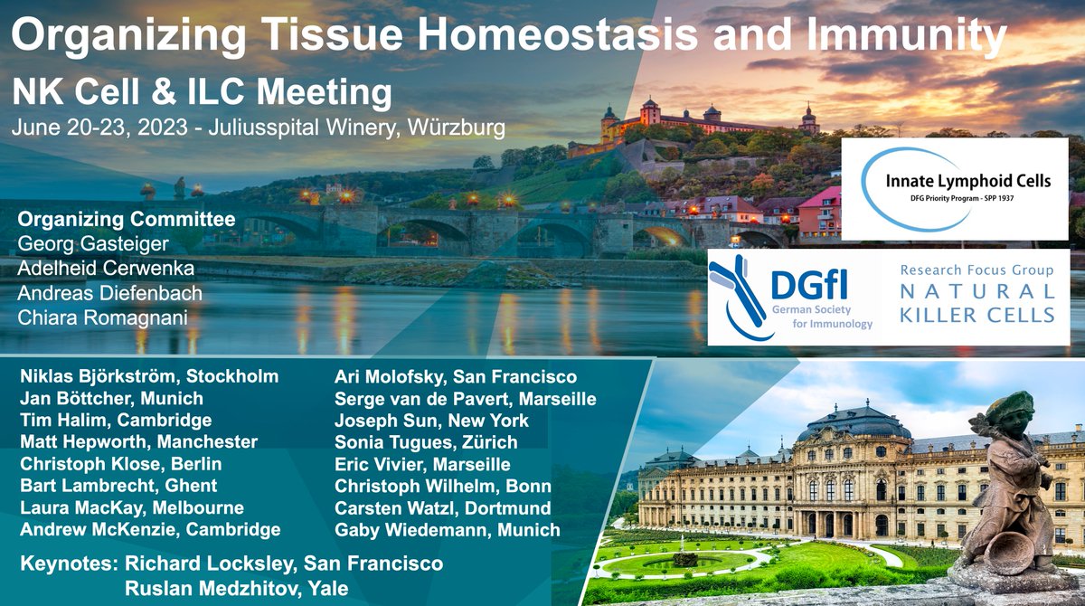 Join now NK+ILCs in Tissue Homeostasis+Immunity nk-symposium.org in June,with @RMedzhitov,@SunLab_Official,@EricVivier1,@maini_lab,@LMackayLab,@bjorkstrom_lab,@Molofsky_lab,@Hepworth_Lab, @bart_lambrecht, @RomagnaniLab, @DiefenbachLab, @Wue_SI,@dgfi_org -great lineup+venue