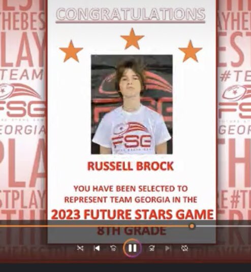 AlexBrock40's tweet photo. Honored to be selected to Team Georgia 8th Grade c/o 27’ 
#FutureStarsGame 
@futurestarsgame 
@RecruitGeorgia 
@Mansell247 
@UGASpecialTeams 
@KickRecruit 
#Kicker https://t.co/yXRfDrSYUO