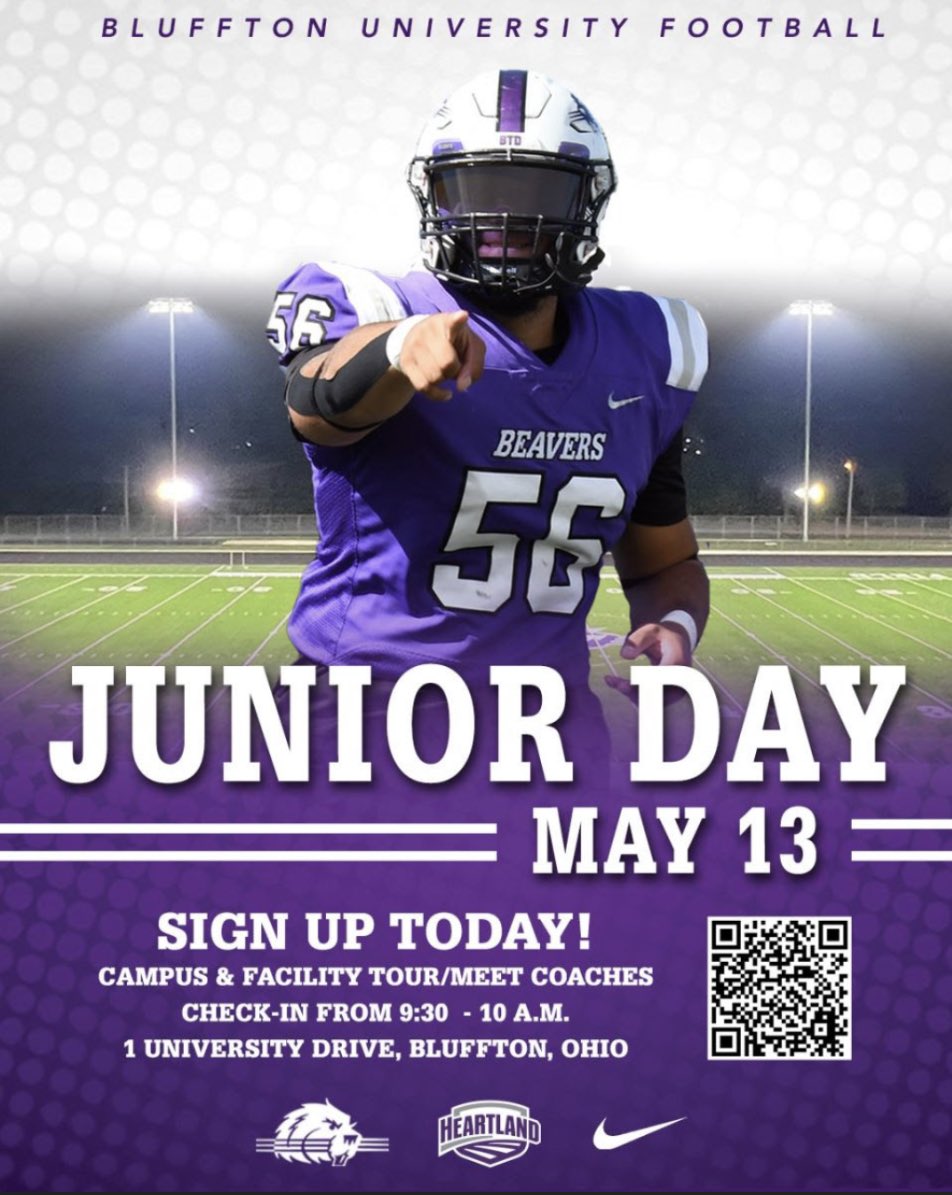 DevaughnScott8's tweet photo. I will be attending Bluffton University’s junior day on May 13th. Thank you for the invitation @keegan_linwood https://t.co/09RZwvuZMD