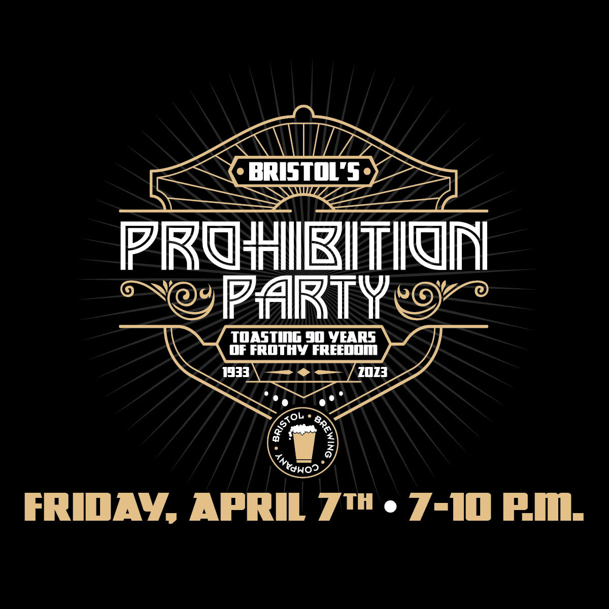WhhAaAAT? Bristol's annual Prohibition Party is back this Friday night with 33¢ Pilsners, a costume contest, and a secret password required to enter the speakeasy?! Say less! Check our event page for password clues. fb.me/e/2rzgzd1fn