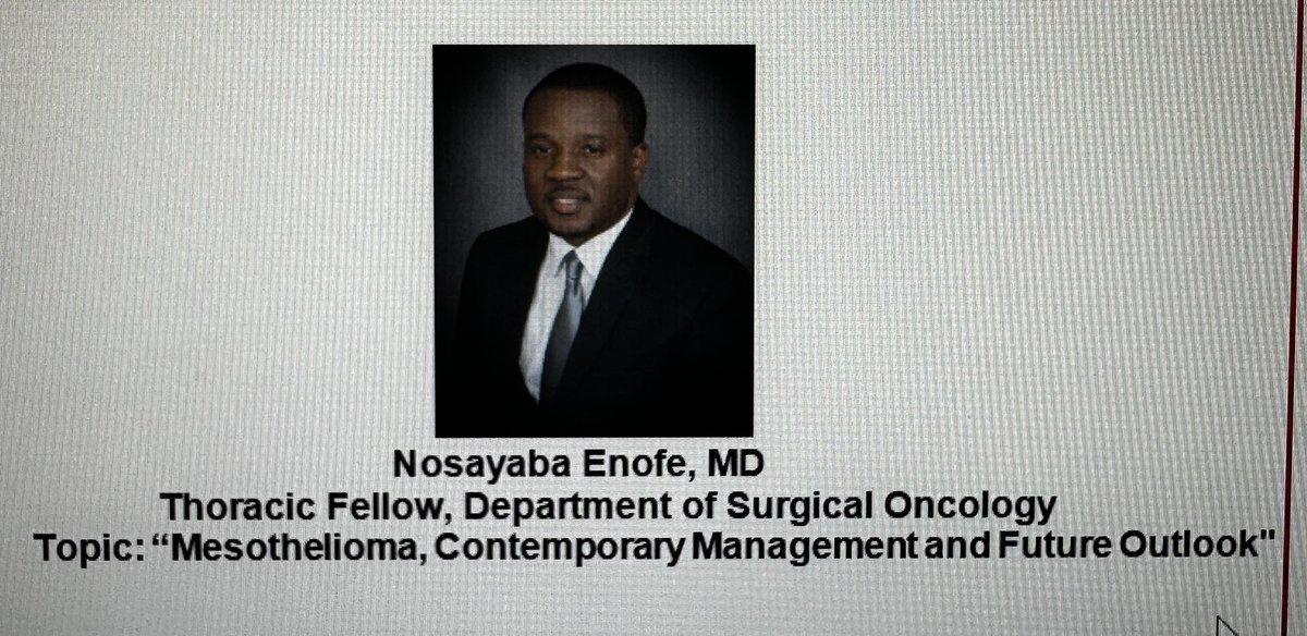 JeffreyFarma's tweet image. Excellent grand rounds today @FCCCSurgOnc @FoxChaseCancer @TempleHealth by Dr. Nosayaba Enofe #thoracic #fellow on #Mesothelioma @STS_CTsurgery @AmCollSurgeons @CancerAlliance @NCMRimperial