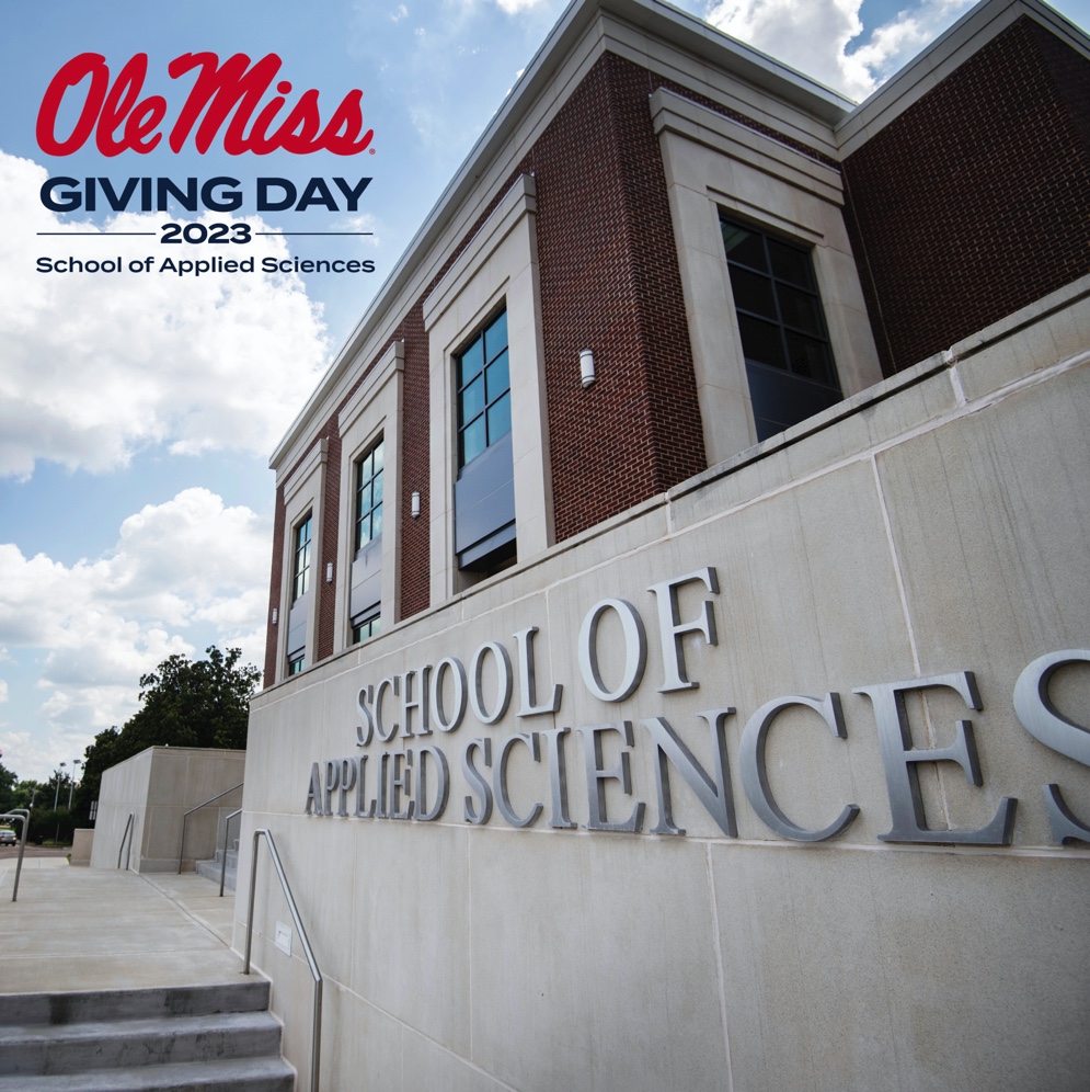 Today is the day! In the spirit of #OleMissGivingDay consider making a gift to the School of Applied Sciences. 

Visit: givingday.olemiss.edu/giving-day/647… to donate. 

#OleMissSAS #OleMissGivingDay2023