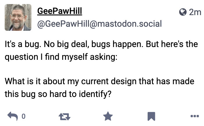 When you find a defect, look to the system to understand why that defect was created, then change the system so that similar defects cannot occur again. Fixing the defect is the easy, and not the most important, part.