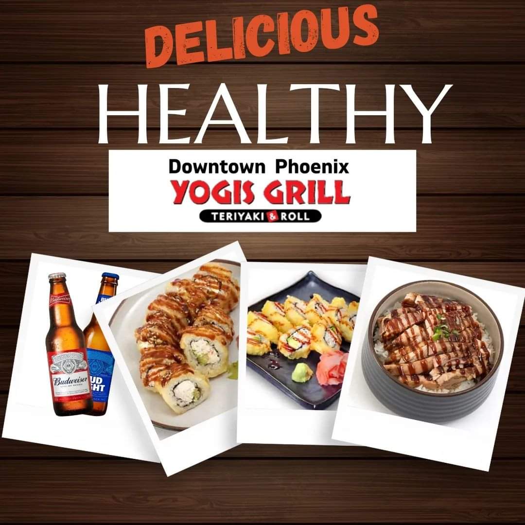 Yoga's Grill has a beer/bowl special or take advantage of our delicious lunch deal. 
See you soon!

#YogisGrillDowntownPhoenix #PhoenixFoodie #DowntownPhoenix #PhoenixEats #PhoenixRestaurant #Phoenix
 #PhoenixWeekend #PhoenixNoms #SupportLocalPhoenix  #phoenixdining