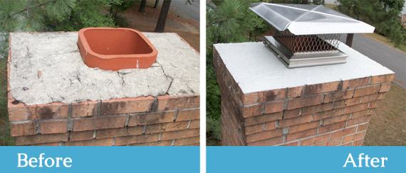 FamilyRoofing's tweet photo. @FamilyRoofing Chimney crown replacement may be necessary if your chimney crown is cracked or damaged.  The crown plays a vital role in the protection of your chimney by sealing off the top portion of your chimney and shedding water away from the masonry construction. https://t.co/uyYHo1bhuk