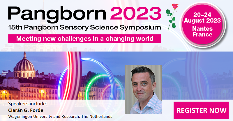 pangbornsymp's tweet photo. Meet the speaker: Ciarán Forde (@fordeycee)  Prof/Chair of the #SensoryScience and #EatingBehavior group @WUR_HNH to give plenary lecture at #Pangborn2023. 
View all speakers and save on delegate fees (until 26 May) at https://t.co/xwlHw63qXo https://t.co/E7v2KmgCKE
