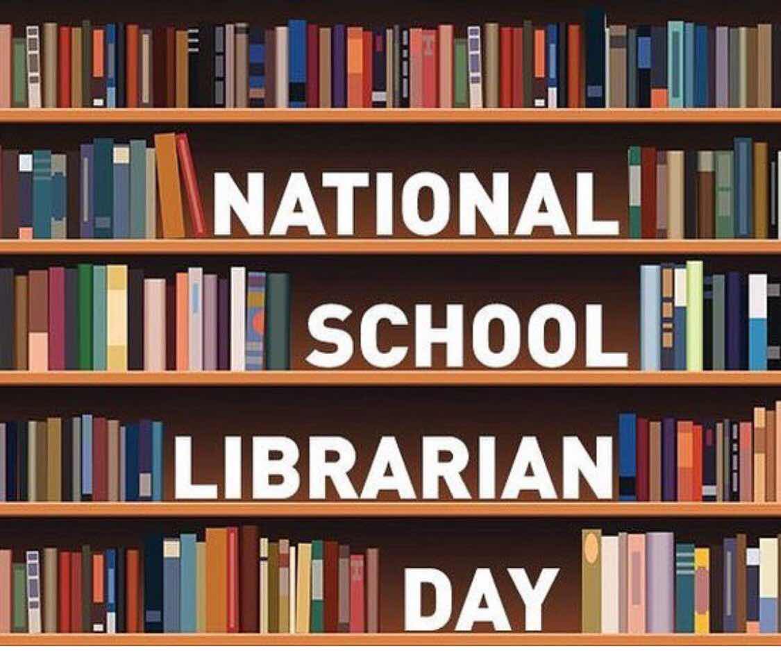 To all my fellow school librarians… happy National School Librarian Day! #schoollibrarians #librariesrock #librarian #librarylife #read #books #NationalSchoolLibrarianDay