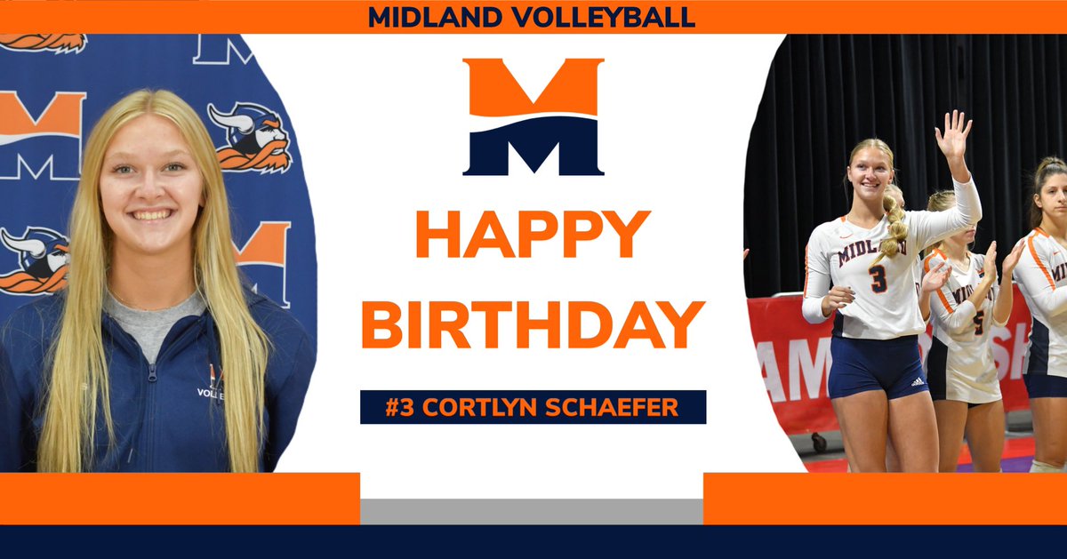 Happy Birthday to ,sophomore outside hitter, Cortlyn Schaefer! No better way to spend a birthday then in the gym playing volleyball.😈🧡💙 #gameday #spring-ball