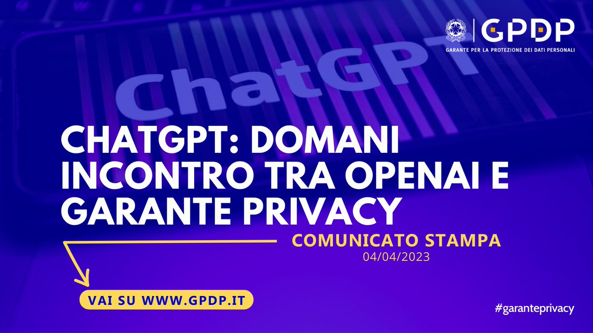 Garante Privacy tweet media