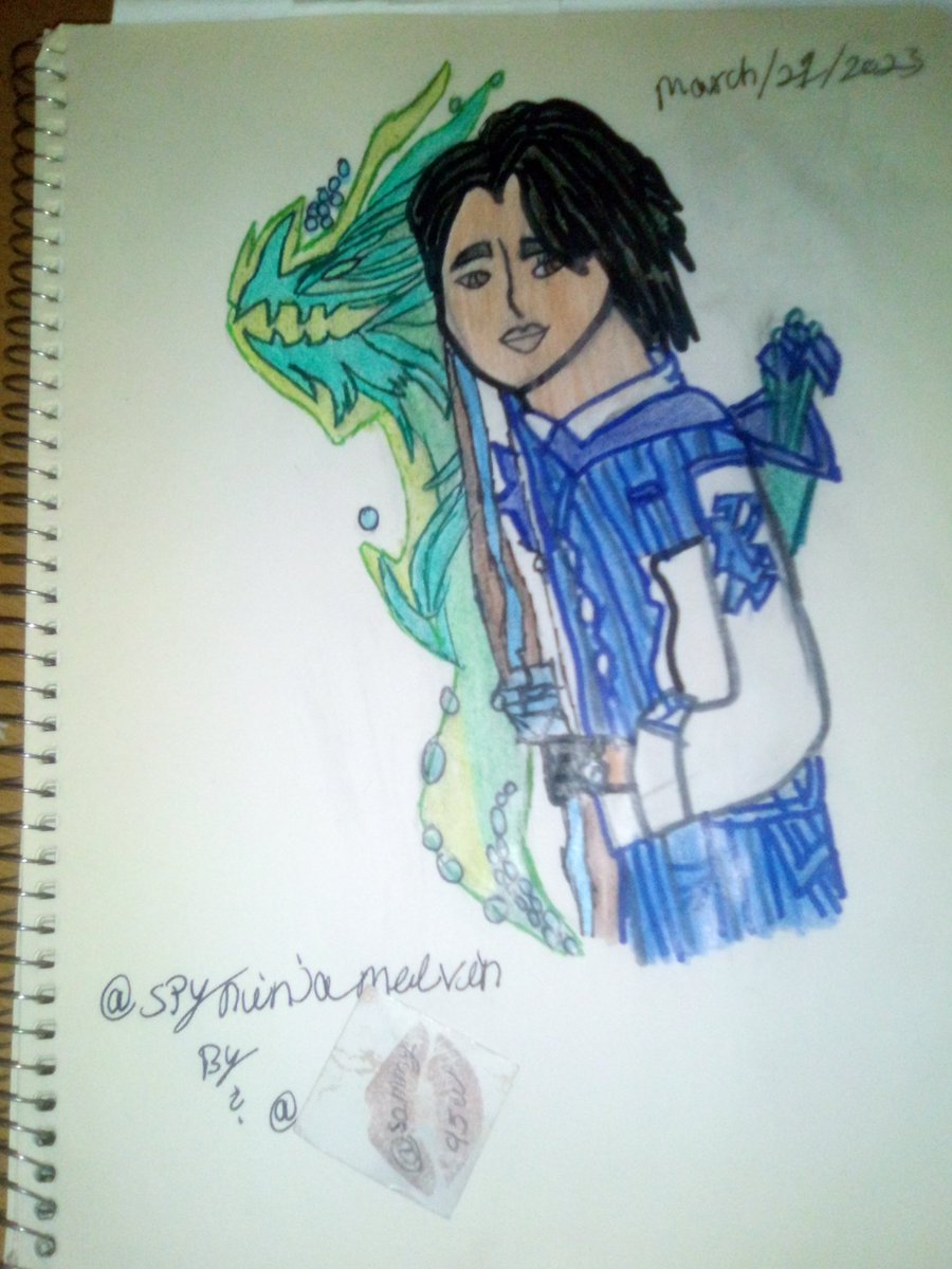 I'm done and yes is my 1 try  #draw <a href="/SPYNINJAMELVIN3/">Melvin PZ9 The Best Fighter PZ9</a> #spyninja  as a #Hanzo #fanart #art #artwork #spyninjas #wearethespyninjas #spyninjasforever