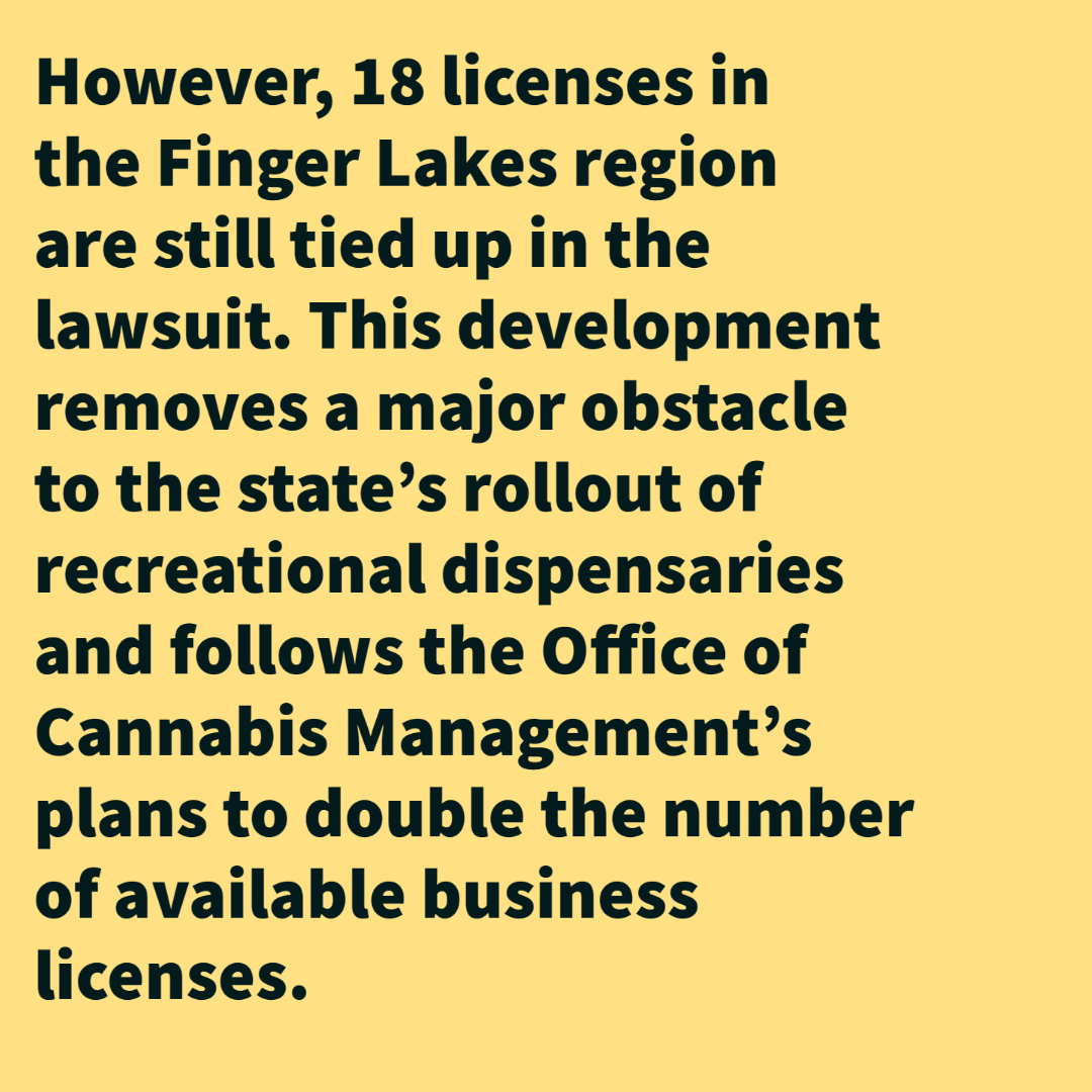 BlackInstGroup's tweet photo. The decision by the Court of Appeals for the Second Circuit allows regulators to issue 108 licenses in Central New York, Western New York, Mid-Hudson, and Brooklyn. #CannabisNews #cannabis #weed https://t.co/dDKMhhShbH
