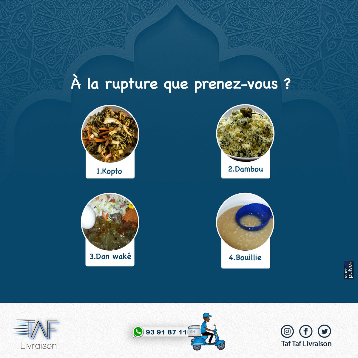 #RamadanKareem 🌙🍵

Nous vous souhaitons une très bonne rupture de jeûne ☺️.

Alors dites-nous en commentaire à la rupture vous êtes de quelle team ?