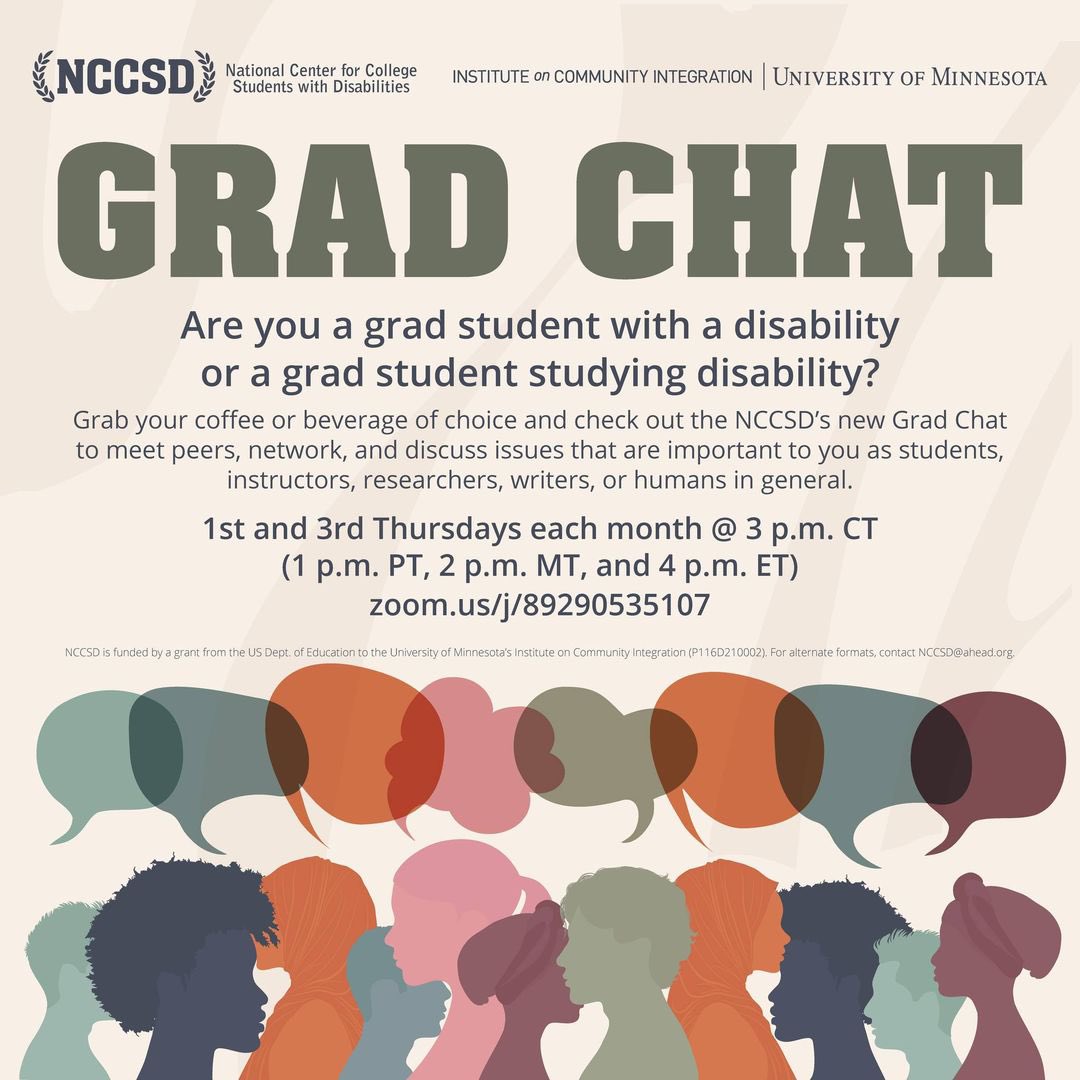 mmesecar99's tweet photo. Came across this event series offered by @nccsdonline and thought I’d share:

Link: https://t.co/52YvURV8vQ

@DisabledStem @DisabledAcadem @DisInHigherEd https://t.co/ohnpSe8vtC