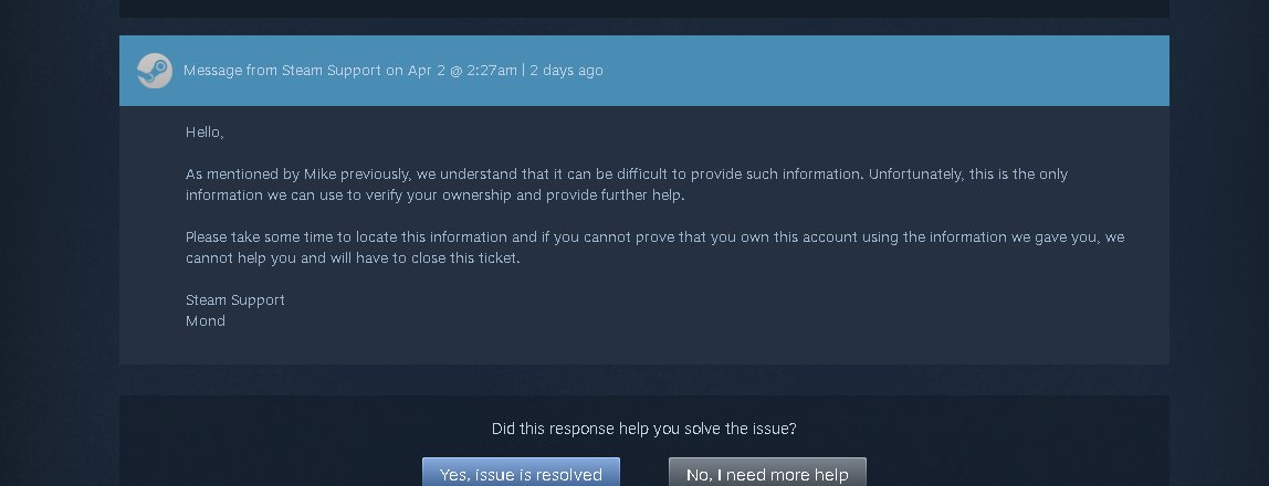 PixelJackBauer's tweet photo. 🔥I'm sure many of you have heard, but St4ck has found himself in a pickle with steam support.

🔒His alt account has been trade locked until he proves he's the original owner. 

👉What do they want?  
Only a CD key from 18+ years ago😵‍💫

Does anyone have an IRL Steam connection? https://t.co/9UKQmFQfos