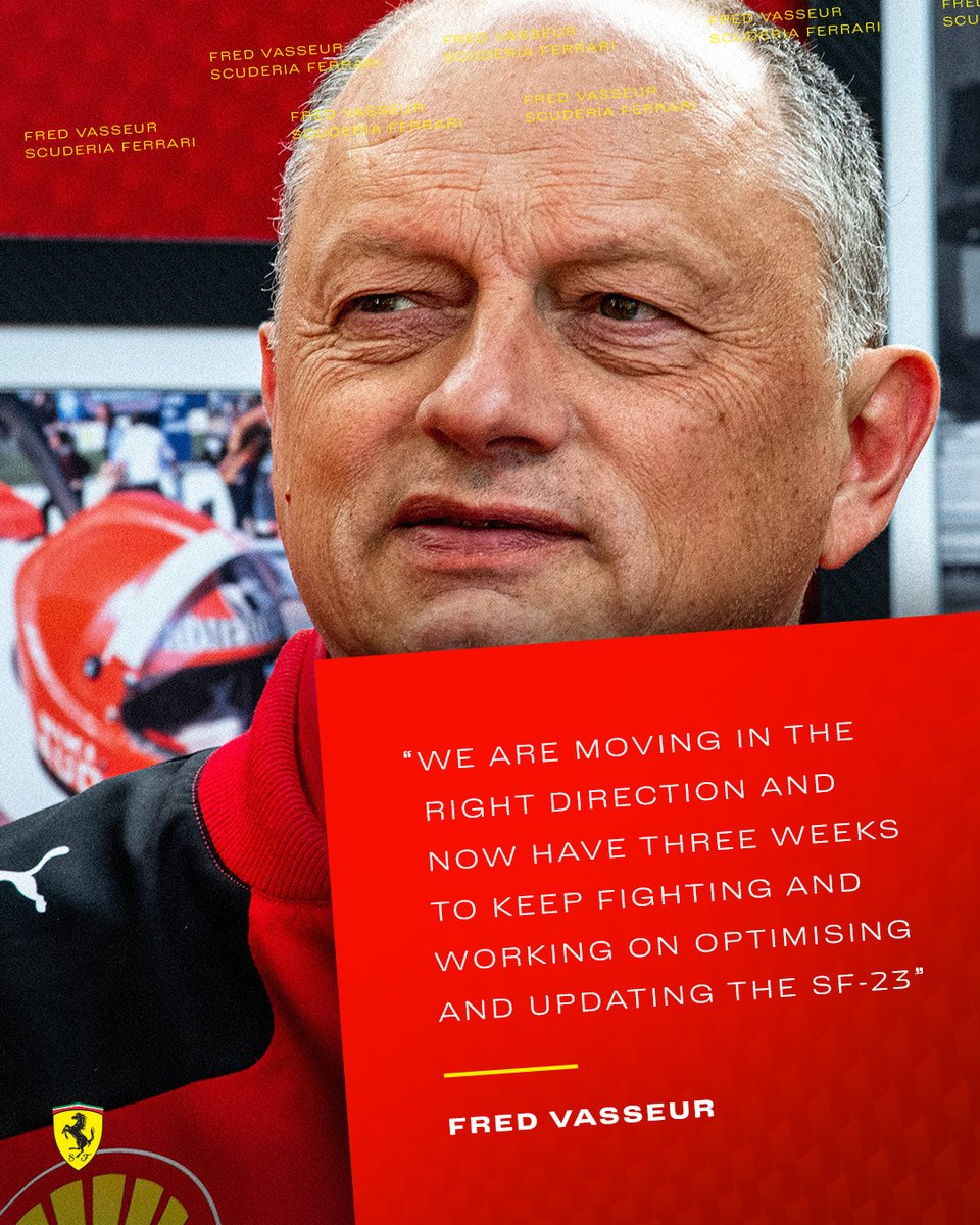 ScuderiaFerrari's tweet photo. Moving in the right direction 👊 https://t.co/aTMi8bTfeC