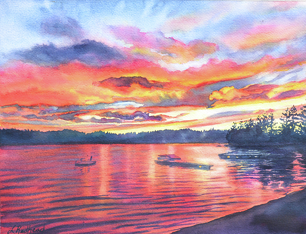 llambertfineart's tweet photo. New artwork for sale! - "Sunset Over Loon Lake" - https://t.co/Hrvr6NtZii @fineartamerica https://t.co/e3uFF3FYts