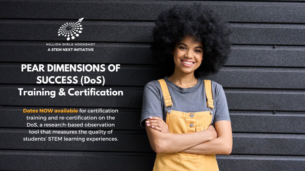 girlsmoonshot's tweet photo. Are you interested in learning more about the Dimensions of Success Program Planning Tool to help facilitate your #STEM learning program? Register by April 6 for the April 20 workshop: https://t.co/haddabqFVR https://t.co/LPUHUiVBR9