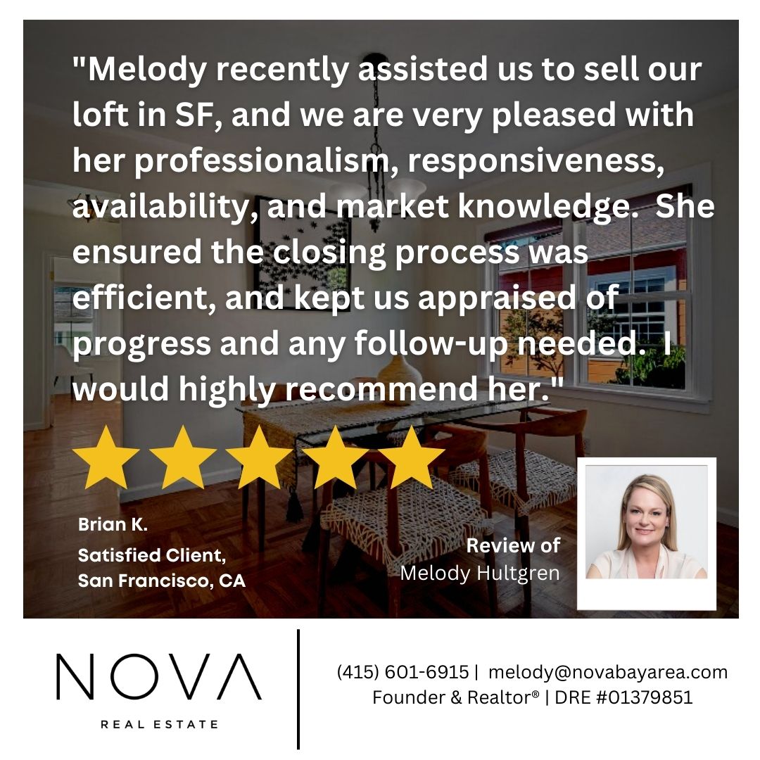 melodyhultgren's tweet photo. #TuesdayTestimonial #RealEstateIlluminated
Melody Hultgren | NOVA Real Estate™ | DRE# 01379851
Founder &amp; Realtor®
melody@novabayarea.com
(415) 601-6915 
Real Estate Illuminated
https://t.co/NYpiGyIp6m

#realestate #novabayarearealestate #novabayarea #SFHouse #homeownershipgoals https://t.co/DZ5KIEU7jK