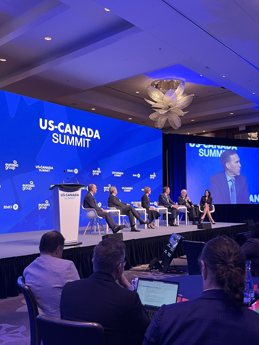 DSafayeni's tweet photo. Former Finance Minister @Bill_Morneau on the biggest near &amp; long term challenge confronting Canada: productivity &amp; economic growth, noting Canada invests significantly less per capita in productivity improvements &amp; R&amp;D compared to US.  #USCanadaSummit https://t.co/gny57gcrEK