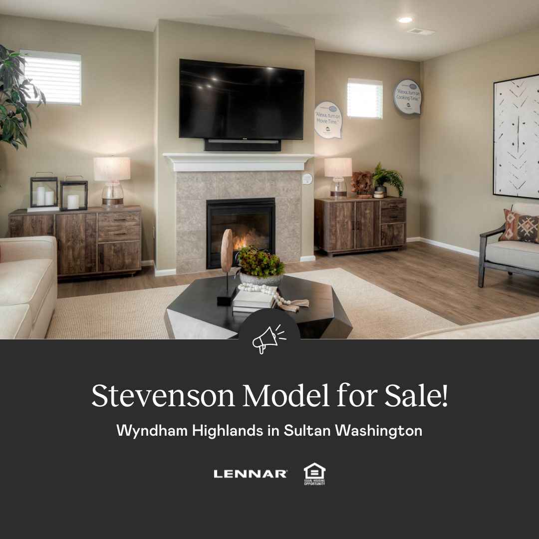 LennarNorthwest's tweet photo. This is your chance to own a Lennar model home! The Stevenson model home at Wyndham Highlands has been released for SALE! With a price of $629,950, this is a #HotHome, and it won't last long. Offers will be reviewed on the 6th at 5:00 pm! Contact us at Lennarseattle@lennar.com https://t.co/HmzuMv7uNz